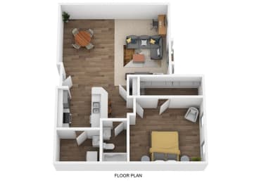 The Audubon Floor Plan at Roebling Row, Kentucky
