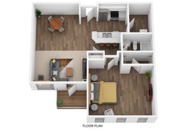 The Devou Floor Plan at Roebling Row, Covington, KY, 41011-1720