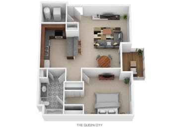 1 bed 1 bath A at DeSales Flats Apartments*, Cincinnati, OH, 45206