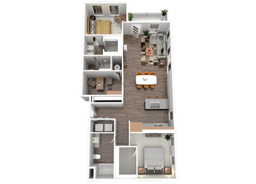 The Norwell Floor Plan at Four23/Hoge, Ohio, 45226