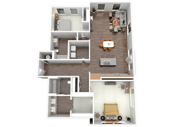 The Stites Floor Plan at Four23/Hoge, Cincinnati
