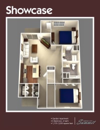 a 3d rendering of the showcase floor plan