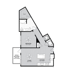  Floor Plan 1J