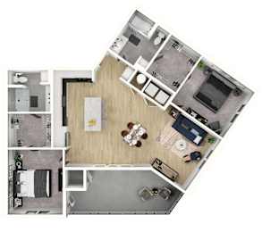 2 bed 2 bath E at Sterling Nashville West Apartments, Nashville, TN