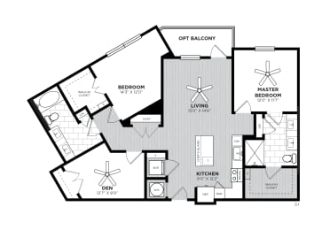  Floor Plan 2J