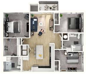 2 bed 2 bath B at Sterling Nashville West Apartments, Nashville