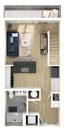 1 bed 1 bath B at Sterling Nashville West Apartments, Nashville, Tennessee