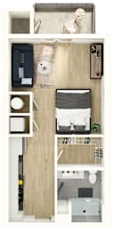 Studio 1 bath at Sterling Nashville West Apartments, Nashville, TN