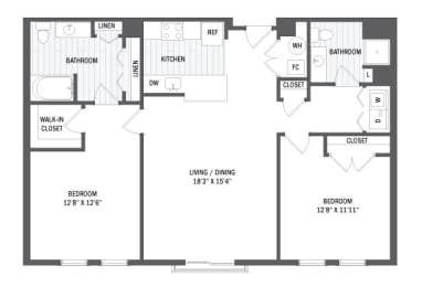 B2 Floor Plan at Windsor Radio Factory, Melrose, MA, 02176
