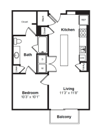 A2 floor plan at Windsor Preston, TX, 75024