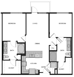 B3 Floor Plan at South Park by Windsor