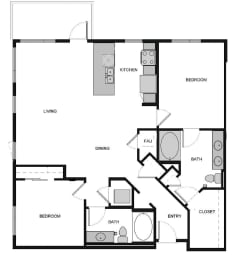 B6 Floor Plan at South Park by Windsor