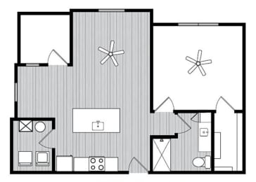 A2 Floor Plans at Windsor Republic Place, Austin, 78727