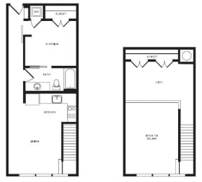 A3L floor plan at Windsor Shepherd, Texas, 77007