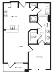 A4 floor plan at Windsor Shepherd, Texas, 77007