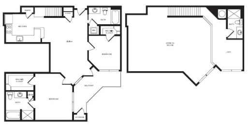 B2L floor plan at Windsor Shepherd, Texas, 77007