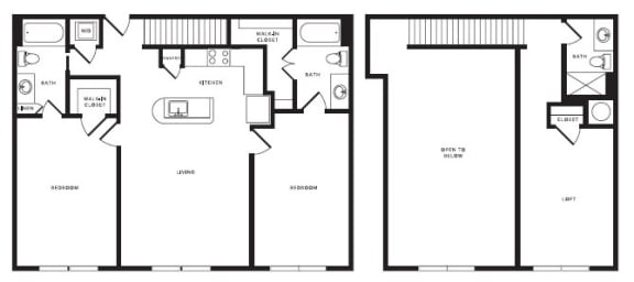 B3L floor plan at Windsor Shepherd, Texas, 77007