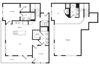 B4L floor plan at Windsor Shepherd, Texas, 77007