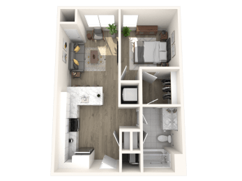  Floor Plan One Bedroom