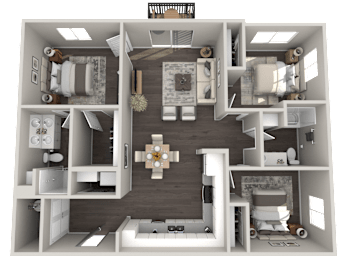 a 3132 sq ft apartment with a bedroom and a bathroom