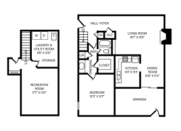 1 Bed | 1 Bath |Maisonette