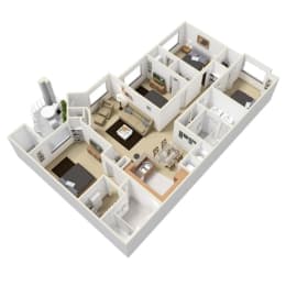 Winridge 4x2 1481 Sqft at The Fletcher Southlands, Aurora, Colorado