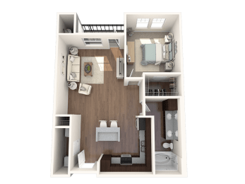 Centro Apartments Flat Irons A3 Floor Plan