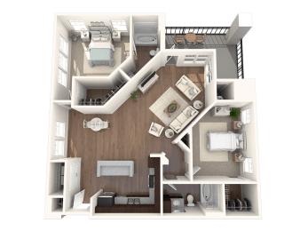 Centro Apartments Royal Gorge B4 Floor Plan