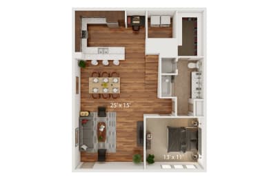 The Porter Brewers Hill K Level 1 Floor Plan