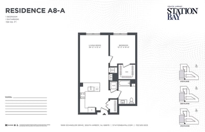 A8-a Floor Plan at Station Bay, South Amboy, NJ, 08879