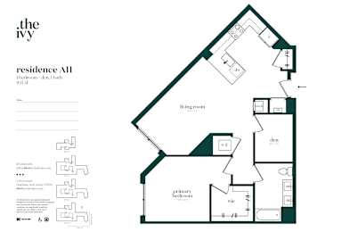 A floor plan of a house with a living room, dining room, kitchen, and bedrooms.