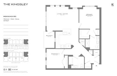 B12 Floor Plan at The Kingsley, Fairfield, NJ