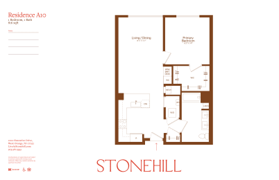 1 bed 1 bath D at Stonehill at West Orange, West Orange, NJ, 07052