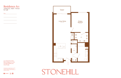 1 bed 1 bath F at Stonehill at West Orange, West Orange, 07052