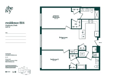 B14-AP-B48 Floor Plan at The Ivy, Chatham