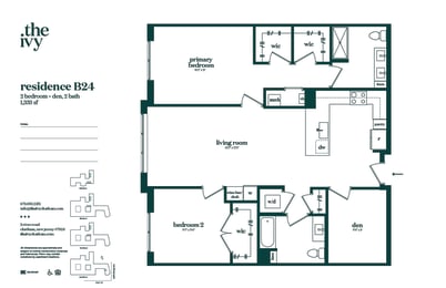 B24-AP-B15 Floor Plan  at The Ivy, Chatham, NJ 07928