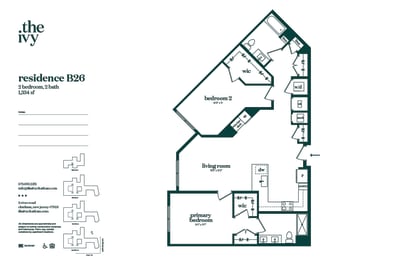 B26-AP-B17 Floor Plan at The Ivy, Chatham, NJ 07928