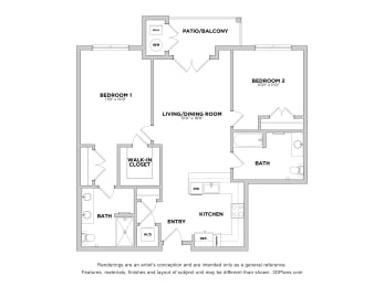 2 bed 2 bath at The Reserve at Pearl River Apartments, New York