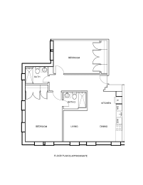 2b Floor Plan at Howard Manor, Washington, Washington