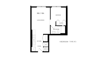 1F3 Floor Plan at Canvas, Maryland