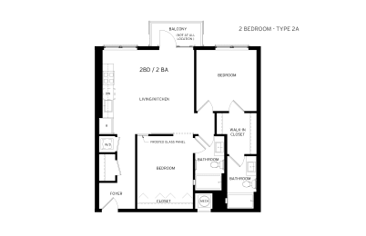 2A Floor Plan at Canvas, Hyattsville, MD