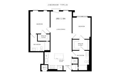 2D Floor Plan at Canvas, Maryland