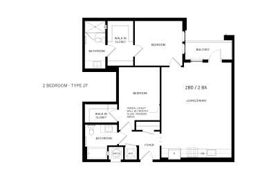 2F Floor Plan at Canvas, Hyattsville, MD 20781