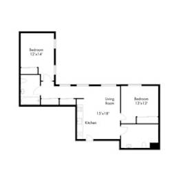a floor plan of a house