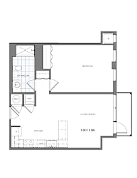 essa2 Floor Plan at Essen, Alexandria, 22311