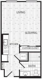 Studio_E at Coda on H Apartments, District of Columbia 20002