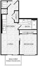 1Bed 1Bath_G at Coda on H Apartments, District of Columbia