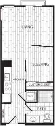 Studio_H at Coda on H Apartments, Washington, 20002