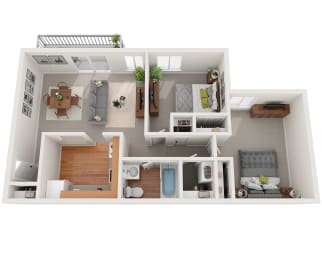  Floor Plan 2 Bedroom