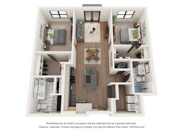 2 bed 2 bath at Vintage Edge Nashville Apartments, Nashville, TN
